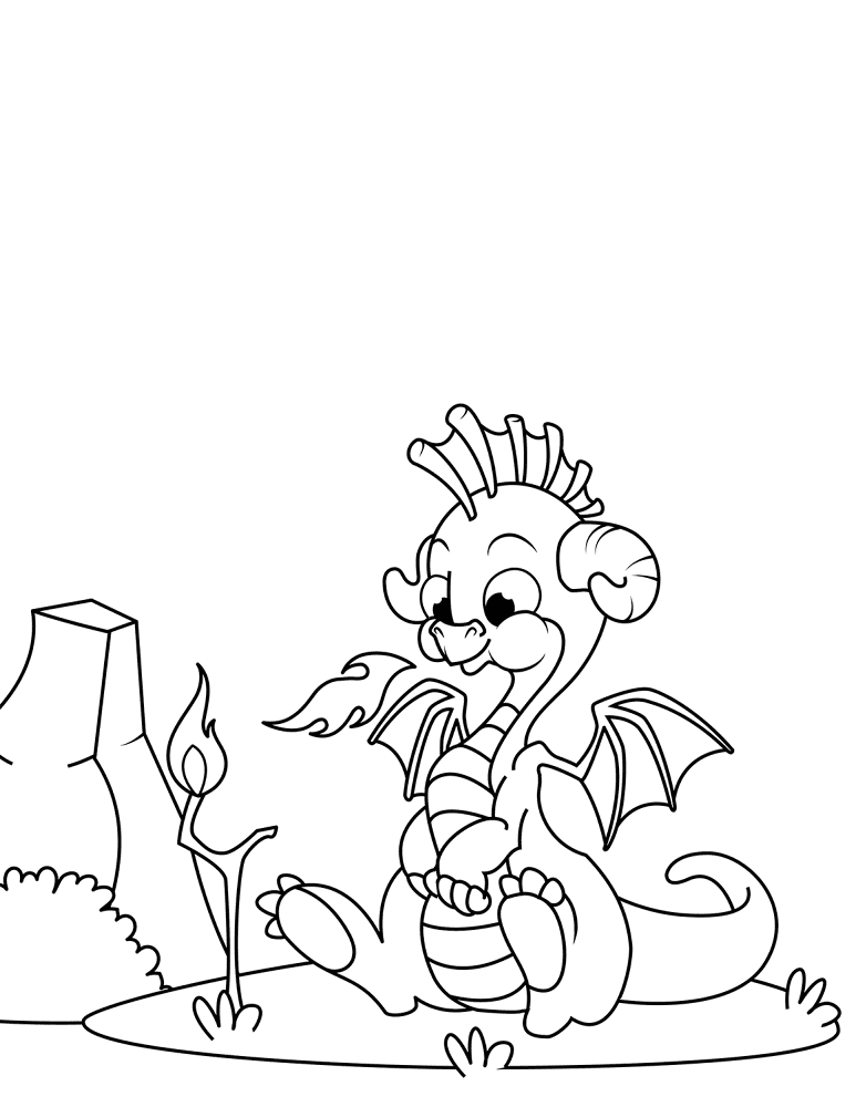 Desenho de Animais Bebês para colorir