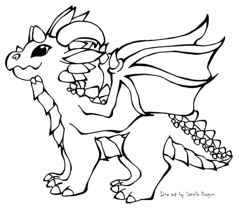 Desenho de Animais Bebês para colorir
