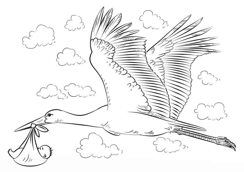 Desenho de Animais Bebês para colorir