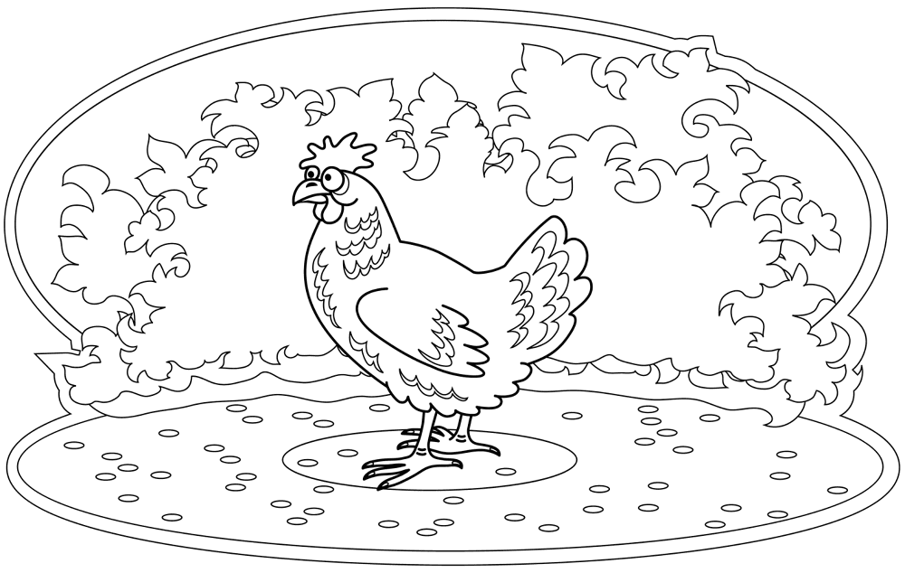 Desenho de Animais Da Fazenda para colorir e imprimir: número 6