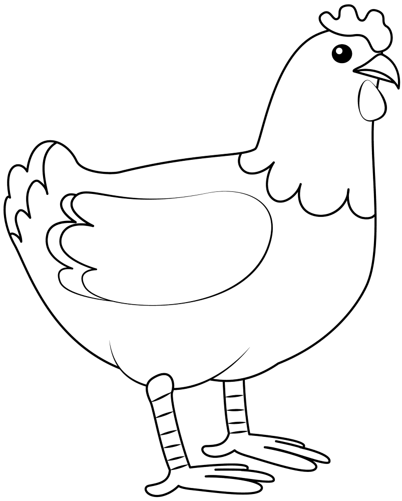Desenho de Animais Da Fazenda para colorir e imprimir: número 11