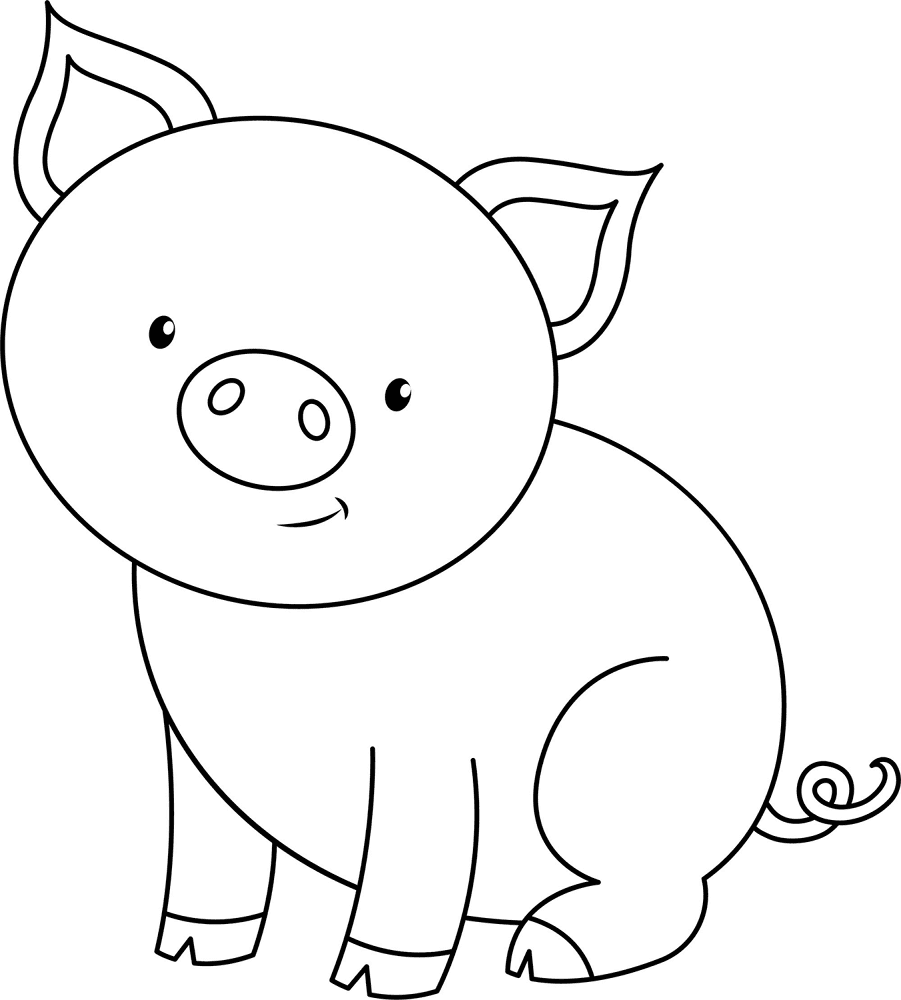 Desenho de Animais Da Fazenda para colorir e imprimir: número 14