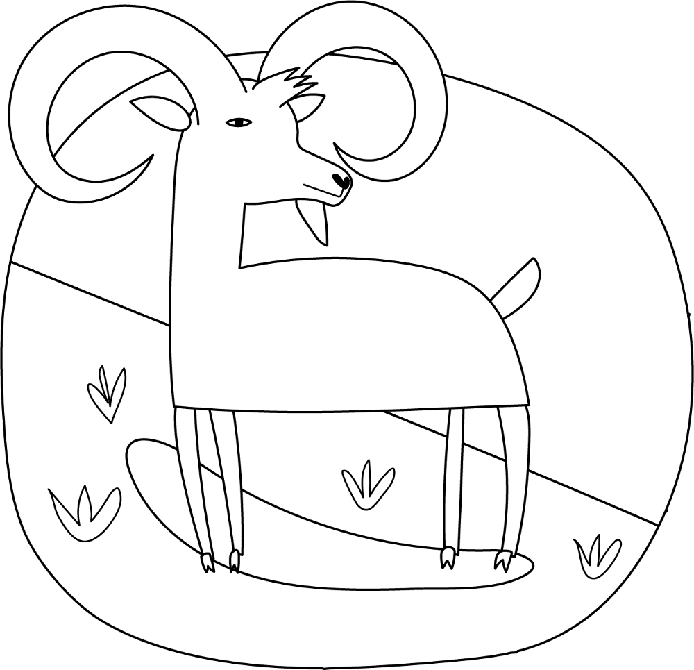 Desenho de Animais Da Fazenda para colorir e imprimir: número 15