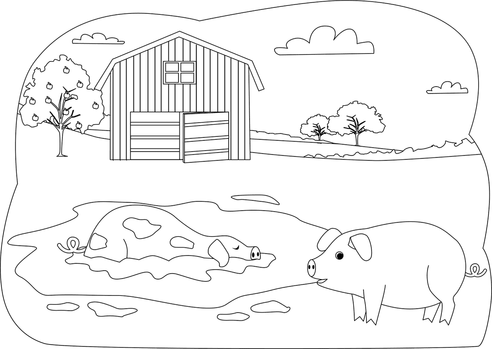 Desenho de Animais Da Fazenda para colorir e imprimir: número 28