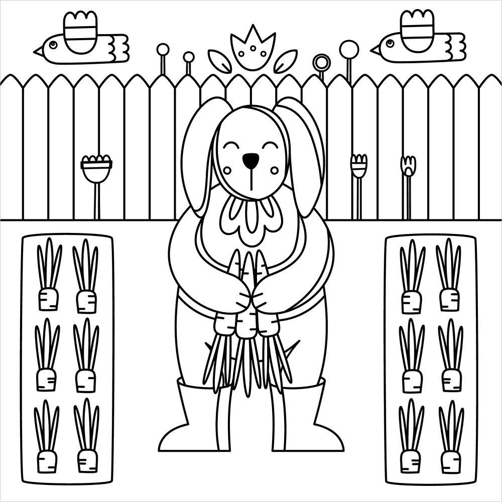 Desenho de Animais Da Fazenda para colorir e imprimir: número 30