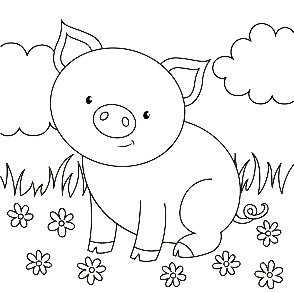 Desenho de Animais Da Fazenda para colorir e imprimir: número 39