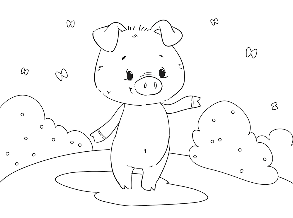 Desenho de Animais Da Fazenda para colorir e imprimir: número 40