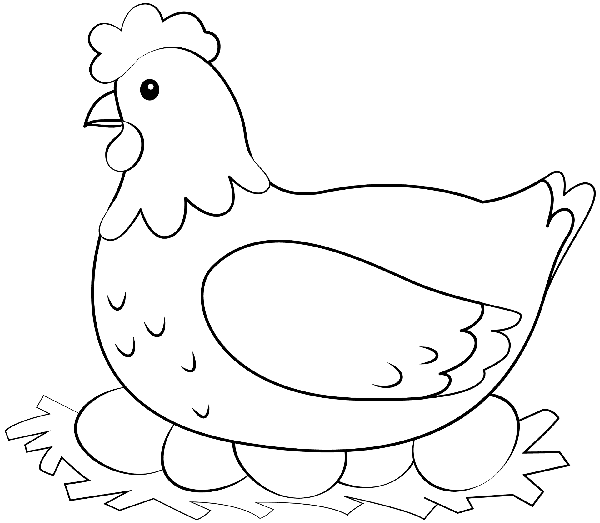 Desenho de Animais Da Fazenda para colorir
