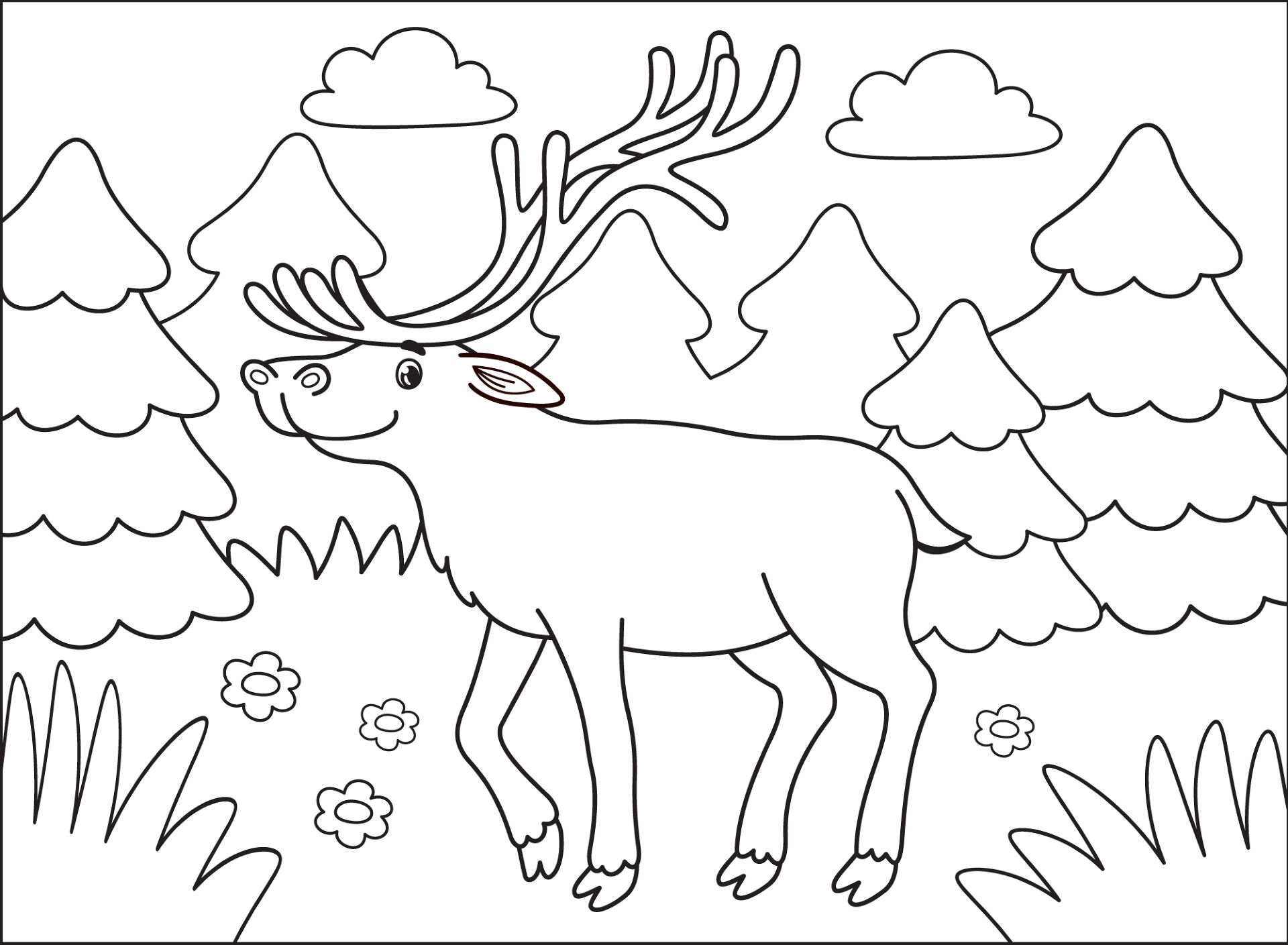 Desenho de Animais Da Floresta Tropical para colorir e imprimir: número 10