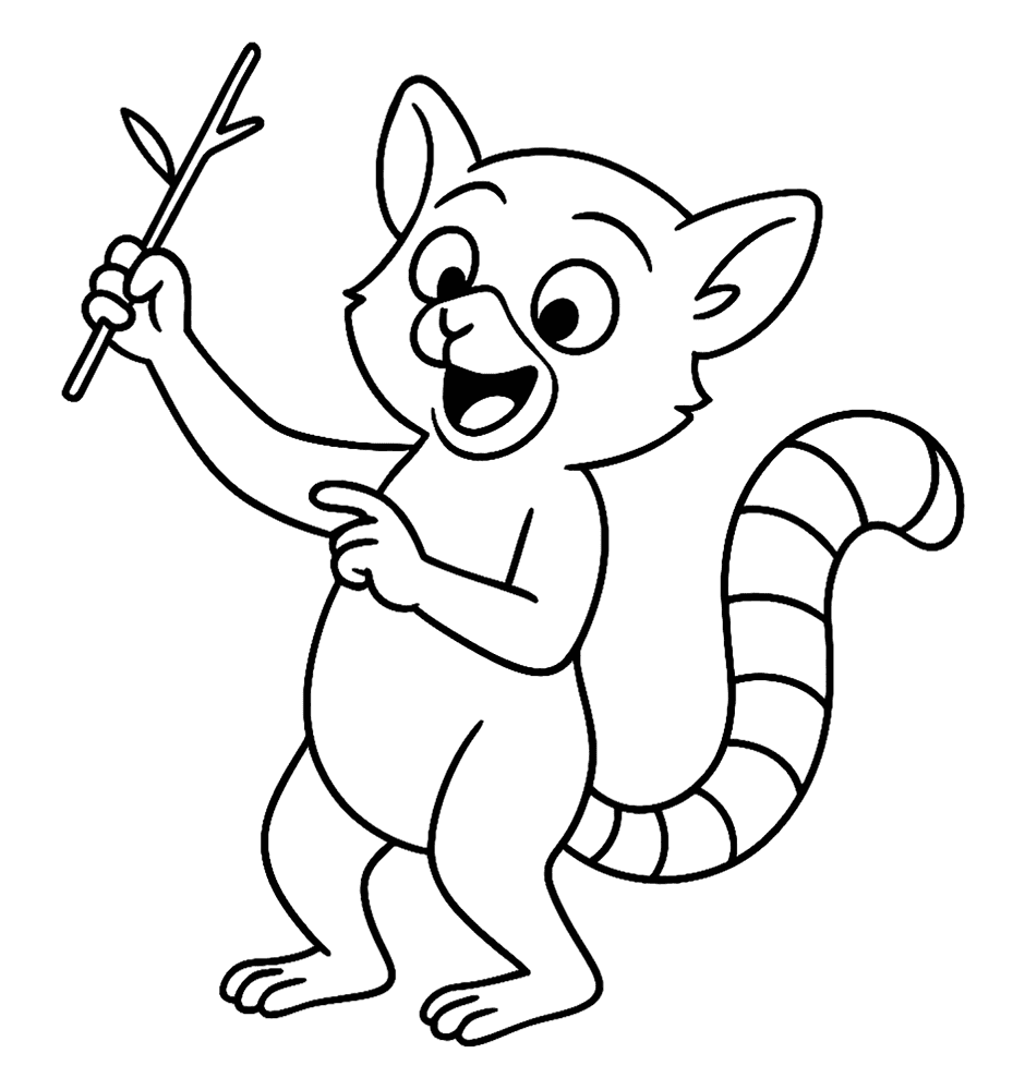 Desenho de Animais Da Selva para colorir e imprimir: número 8