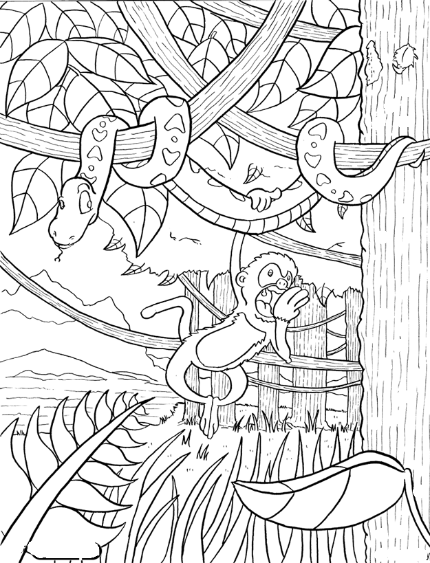Desenho de Animais Da Selva para colorir e imprimir: número 11