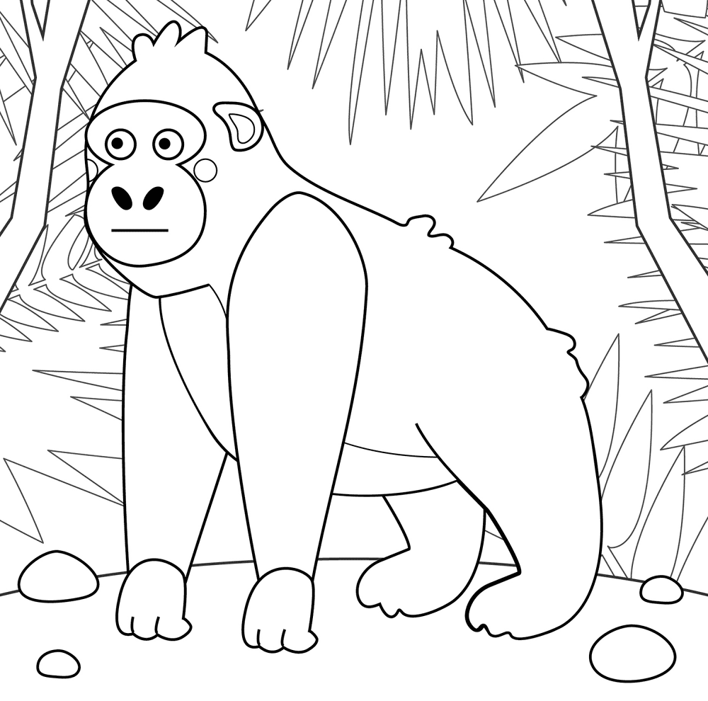 Desenho de Animais Da Selva para colorir e imprimir: número 23