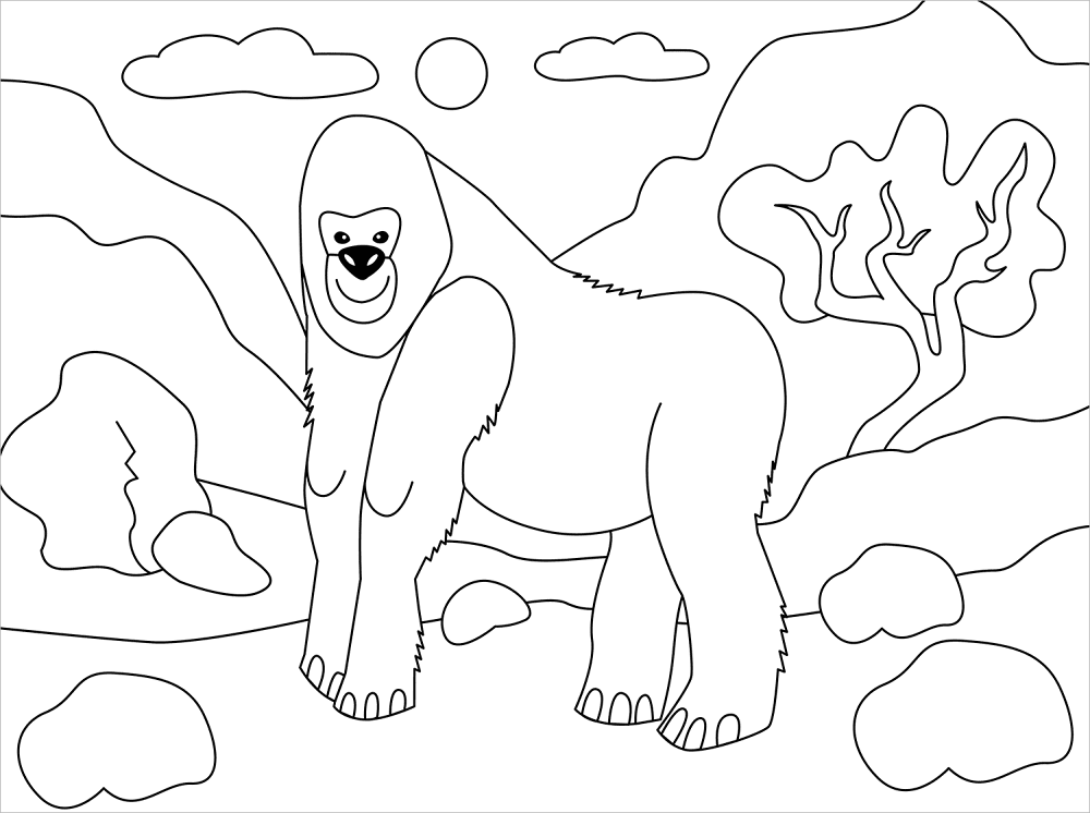 Desenho de Animais Da Selva para colorir e imprimir: número 24