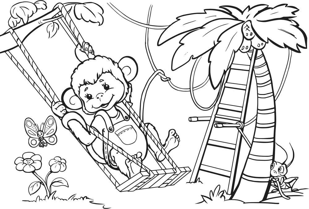 Desenho de Animais Da Selva para colorir e imprimir: número 39