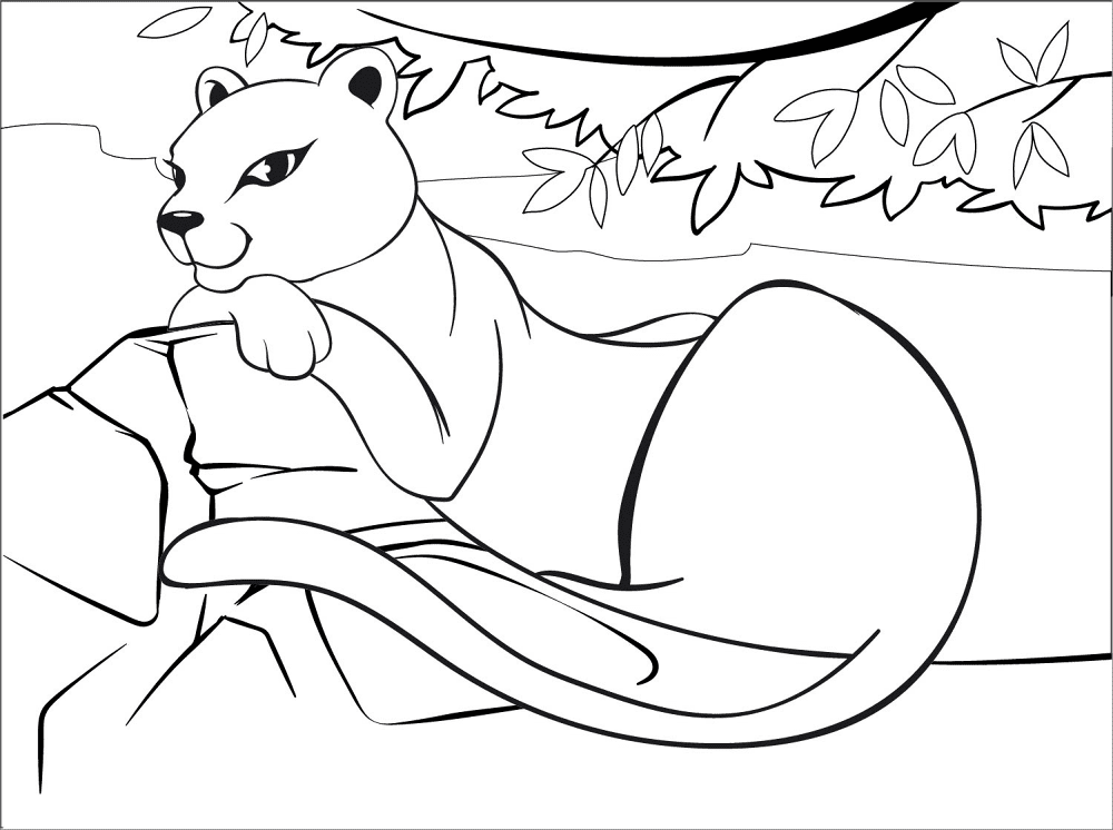 Desenho de Animais Da Selva para colorir e imprimir: número 44