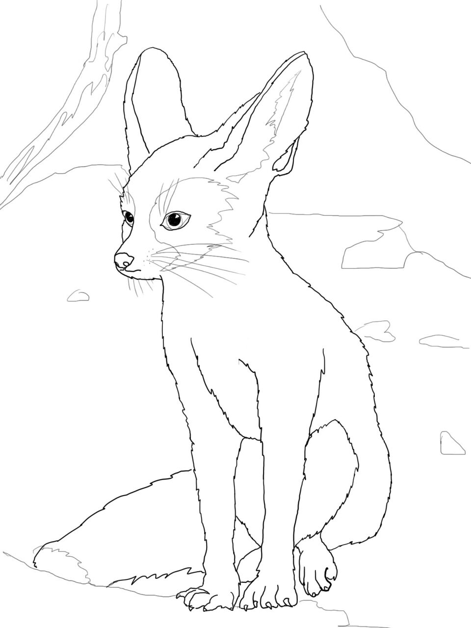 Desenho de Animais Do Deserto para colorir e imprimir: número 32
