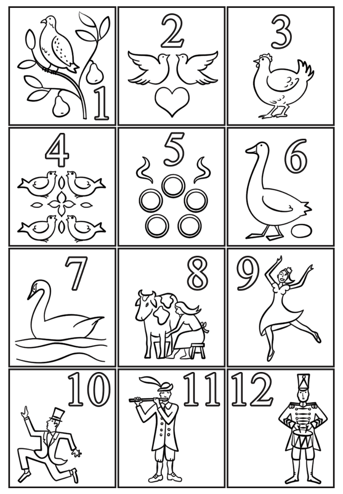 Desenho de Animais Do Inverno para colorir e imprimir: número 1