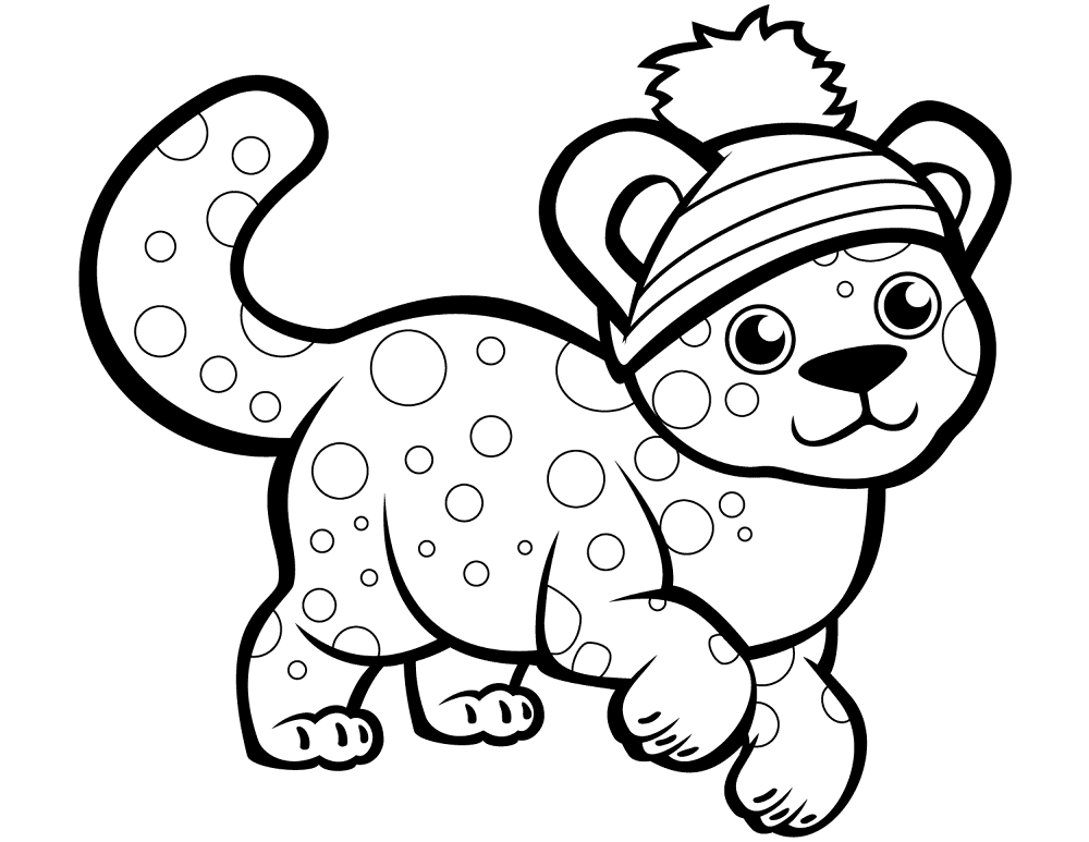 Desenho de Animais Do Inverno para colorir e imprimir: número 10