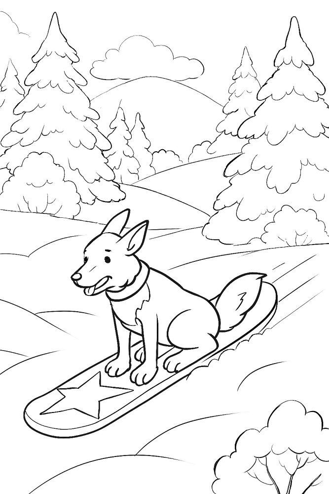 Desenho de Animais Do Inverno para colorir e imprimir: número 11