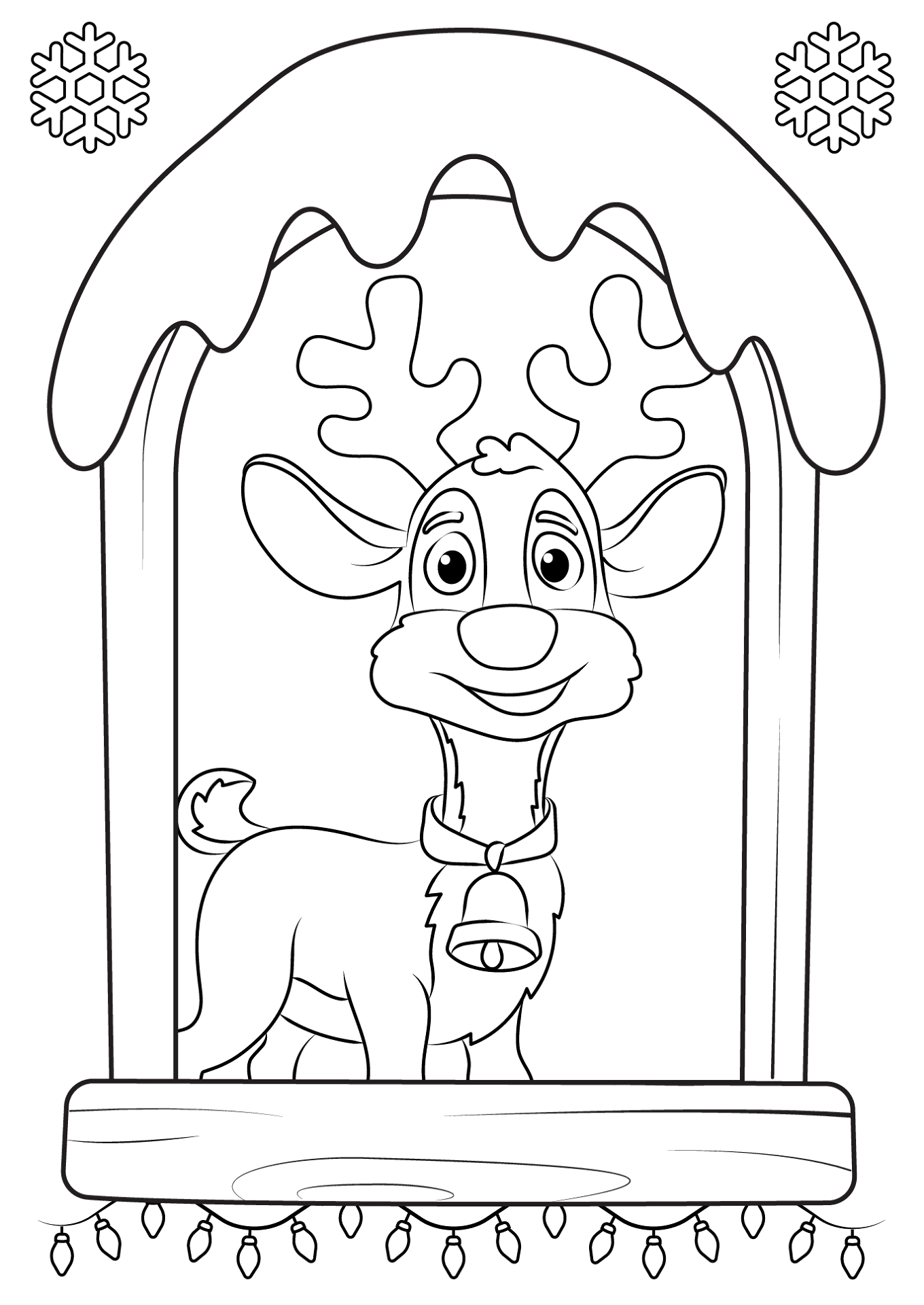 Desenho de Animais Do Inverno para colorir e imprimir: número 14