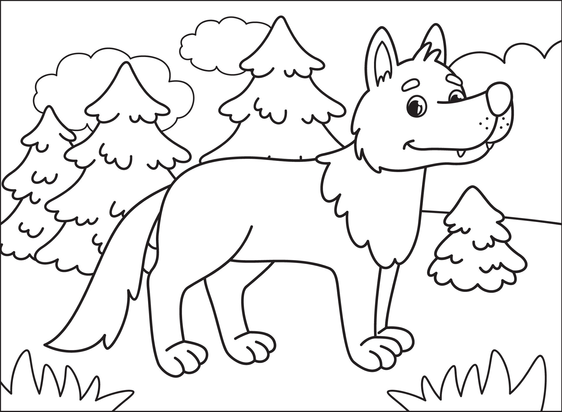 Desenho de Animais Do Inverno para colorir e imprimir: número 19
