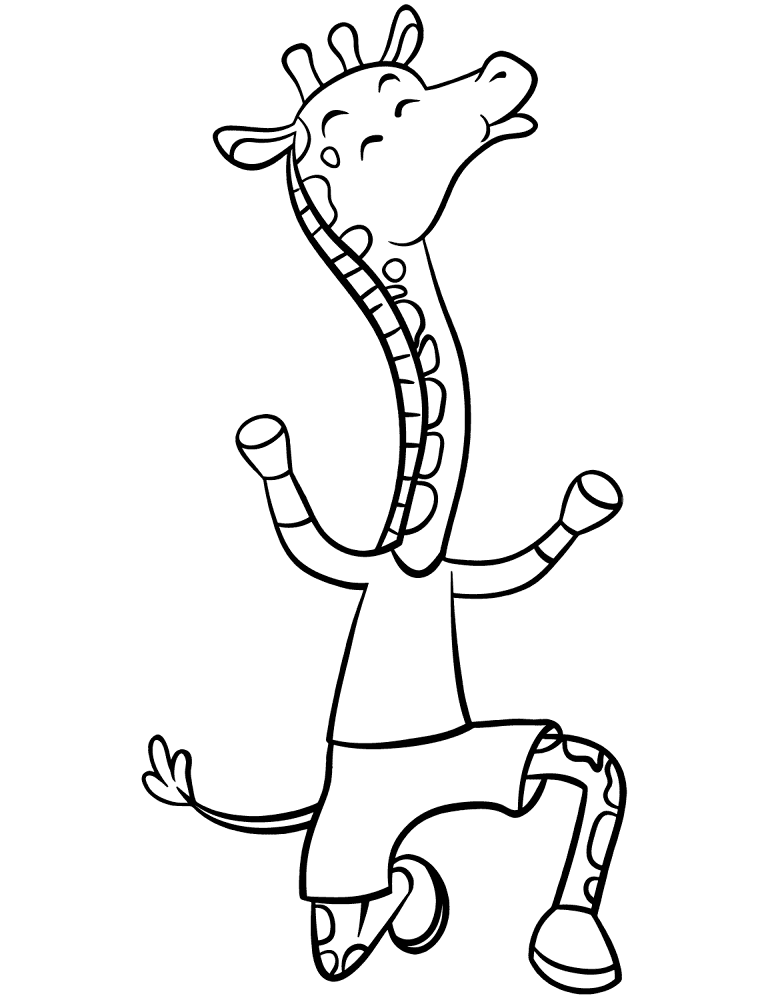 Desenho de Animais Do Safári para colorir e imprimir: número 5