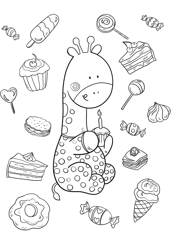 Desenho de Animais Do Safári para colorir e imprimir: número 10