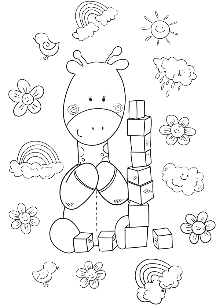 Desenho de Animais Do Safári para colorir e imprimir: número 12