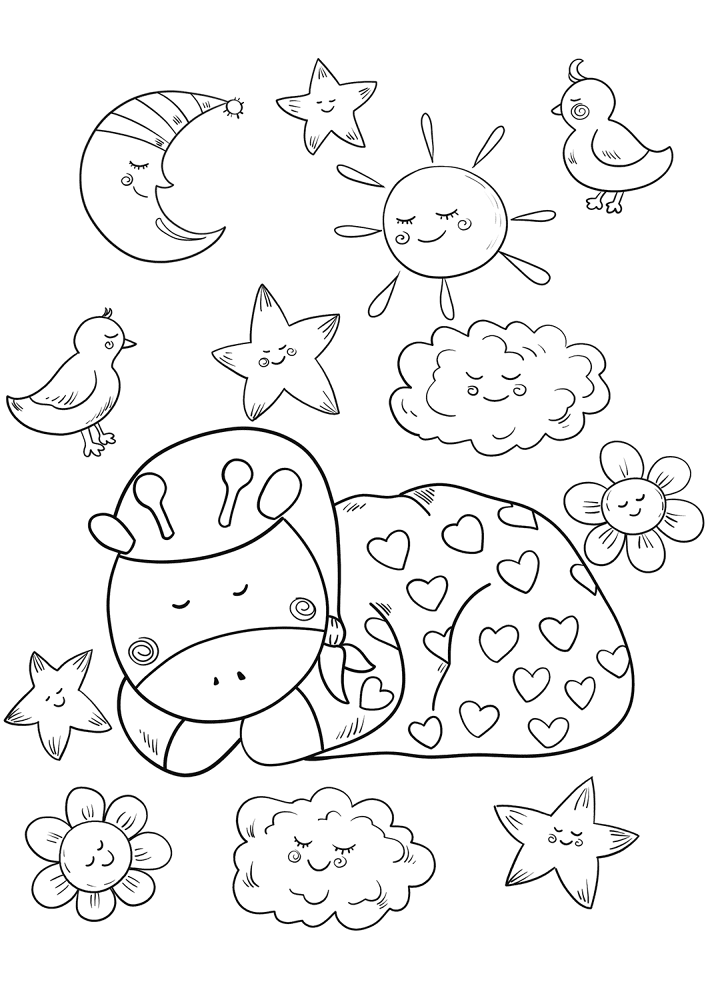 Desenho de Animais Do Safári para colorir e imprimir: número 13