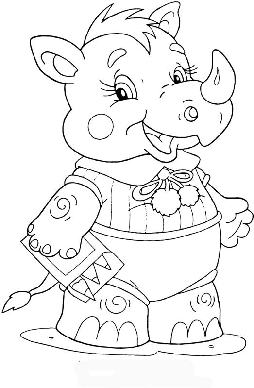 Desenho de Animais Do Safári para colorir e imprimir: número 17