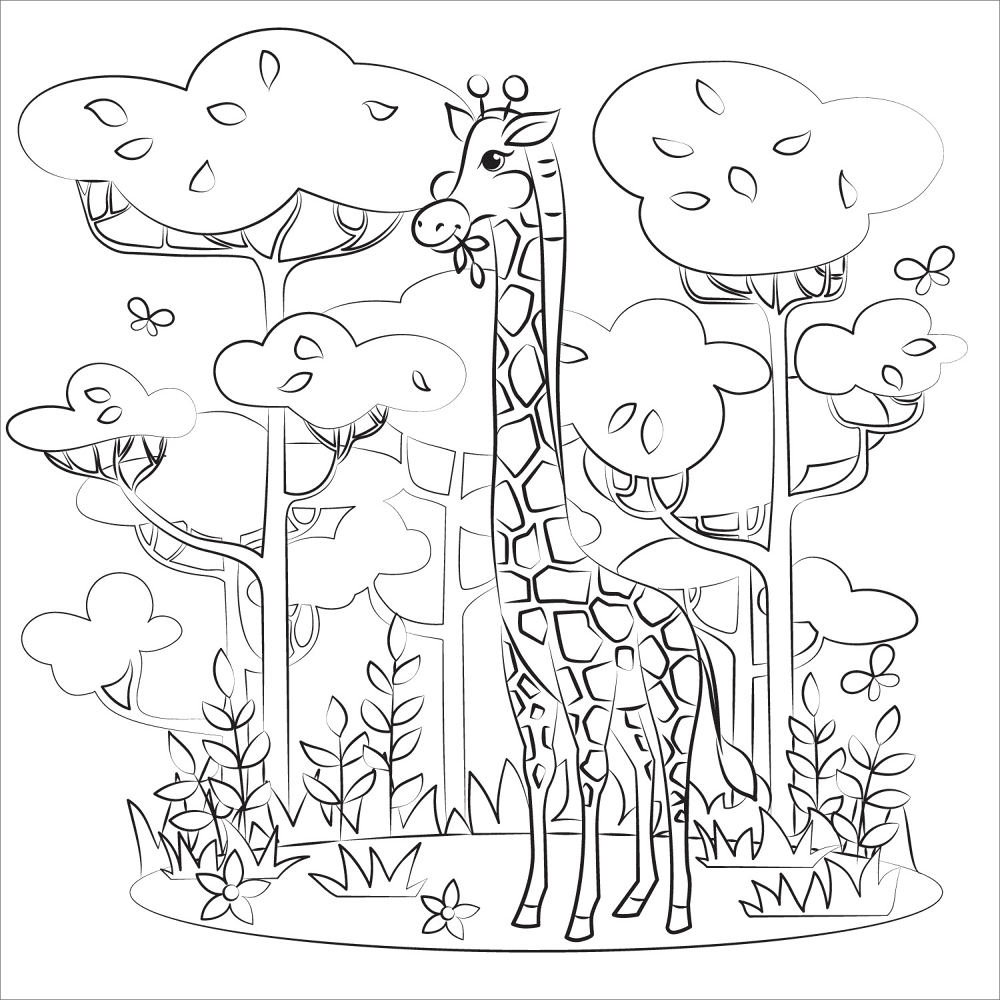 Desenho de Animais Do Safári para colorir e imprimir: número 29