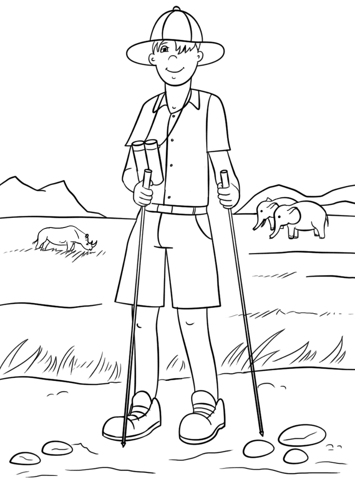 Desenho de Animais Do Safári para colorir e imprimir: número 45