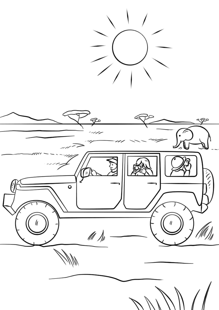Desenho de Animais Do Safári para colorir e imprimir: número 47