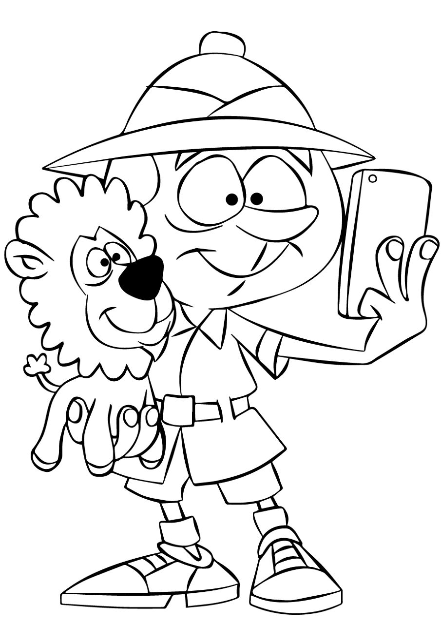 Desenho de Animais Do Safári para colorir e imprimir: número 48