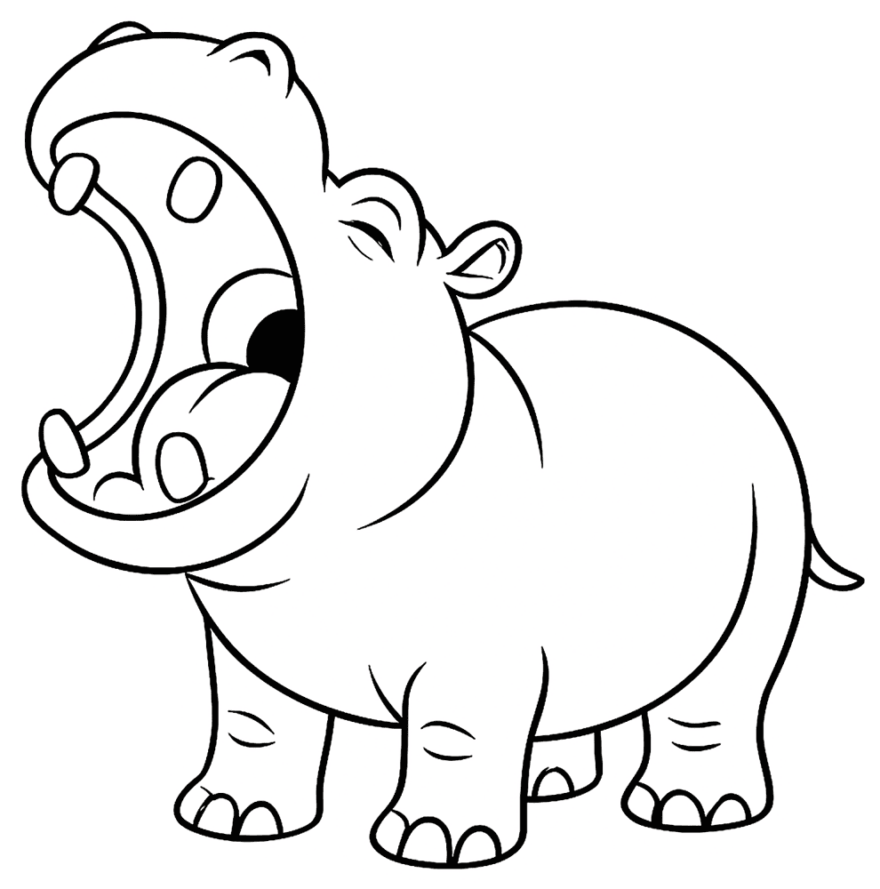 Desenho de Animais Do Zoológico para colorir e imprimir: número 3