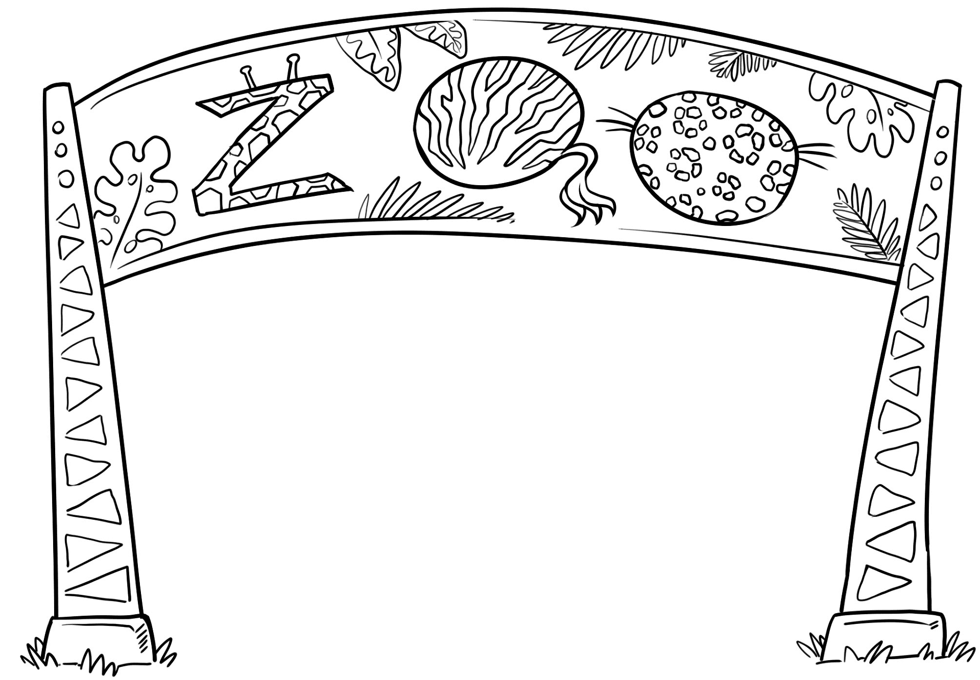 Desenho de Animais Do Zoológico para colorir e imprimir: número 10