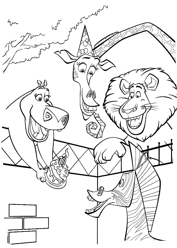 Desenho de Animais Do Zoológico para colorir e imprimir: número 24