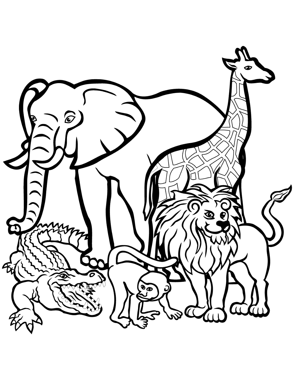 Desenho de Animais Do Zoológico para colorir e imprimir: número 29