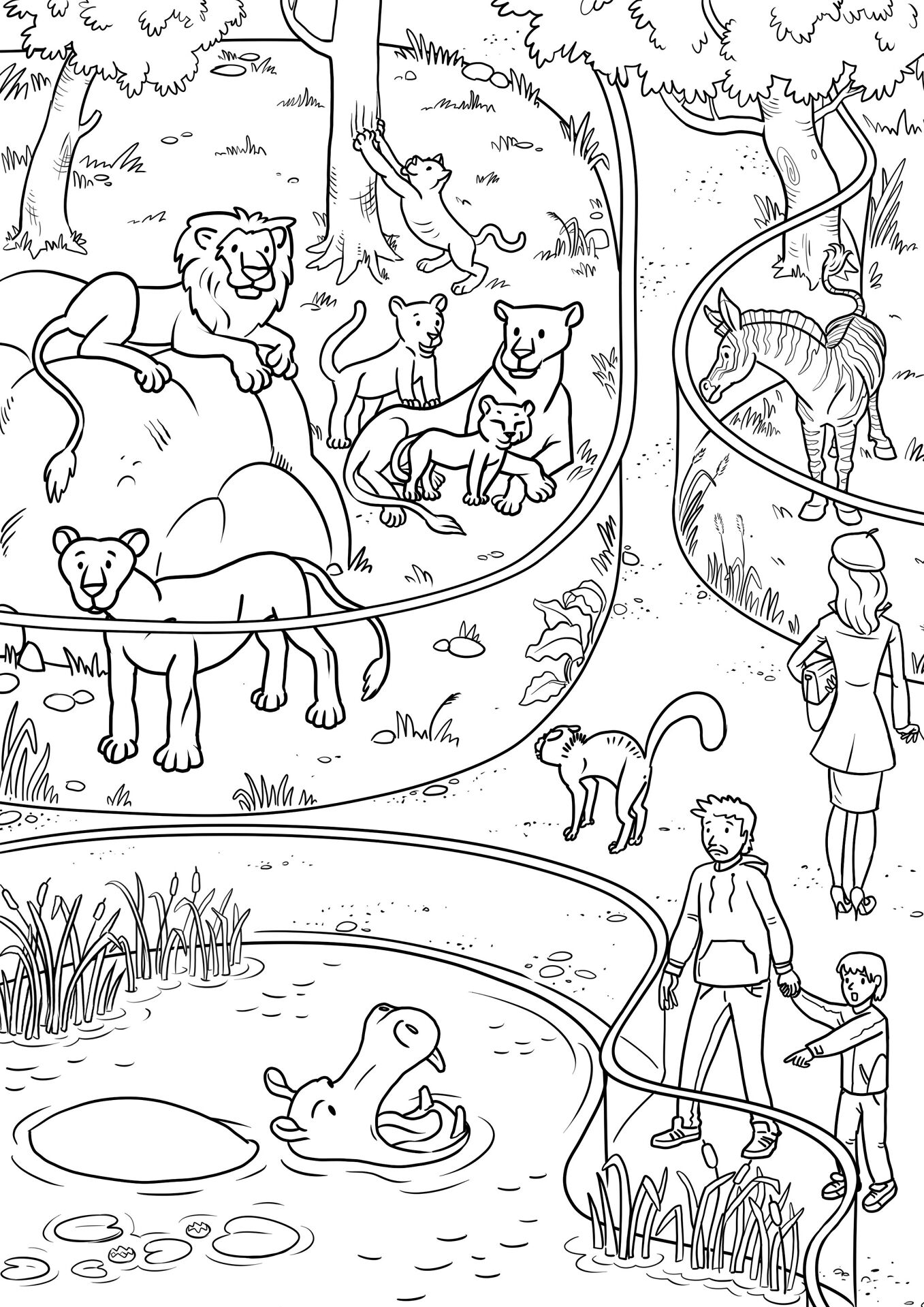 Desenho de Animais Do Zoológico para colorir e imprimir: número 31