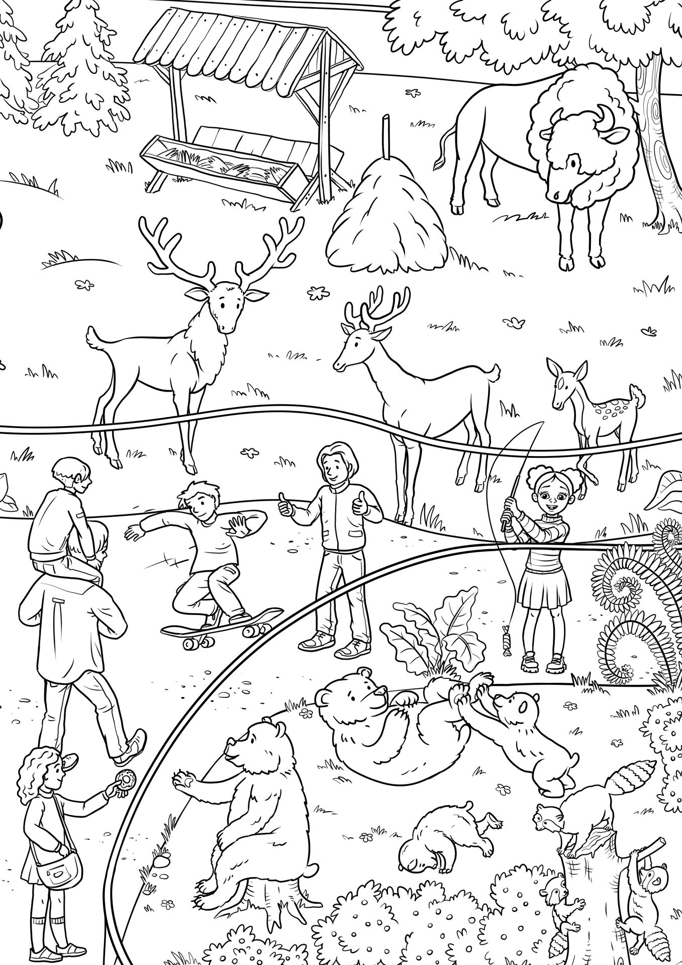 Desenho de Animais Do Zoológico para colorir e imprimir: número 33