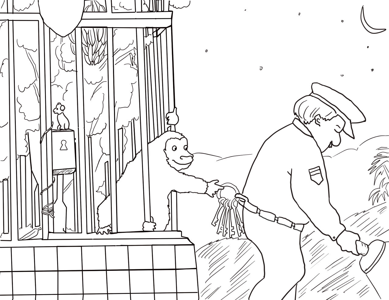Desenho de Animais Do Zoológico para colorir e imprimir: número 48