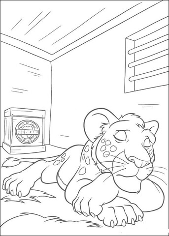 Desenho de Animais Do Zoológico para colorir