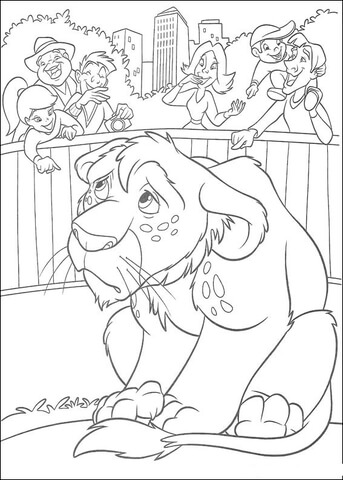 Desenho de Animais Do Zoológico para colorir