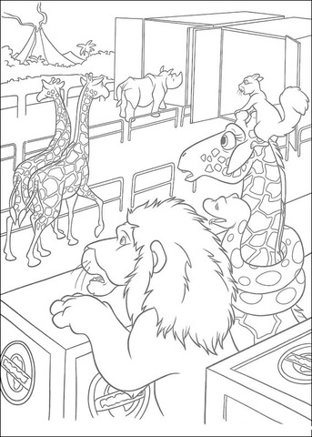 Desenho de Animais Do Zoológico para colorir