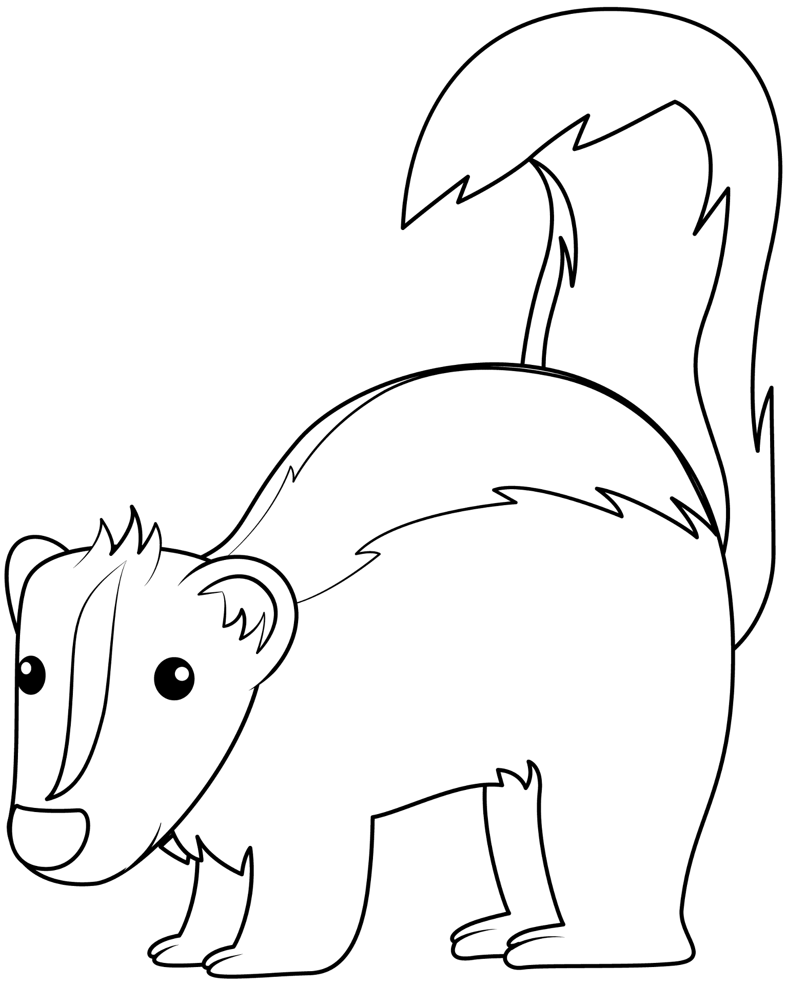 Desenho de Animais Noturnos para colorir e imprimir: número 32