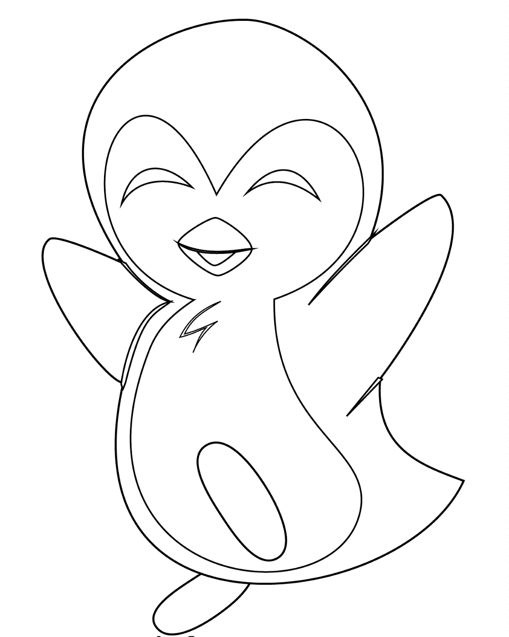 Desenho de Animal Kawaii para colorir e imprimir: número 19