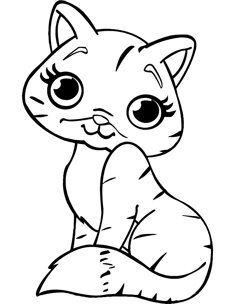 Desenho de Animal Kawaii para colorir e imprimir: número 21