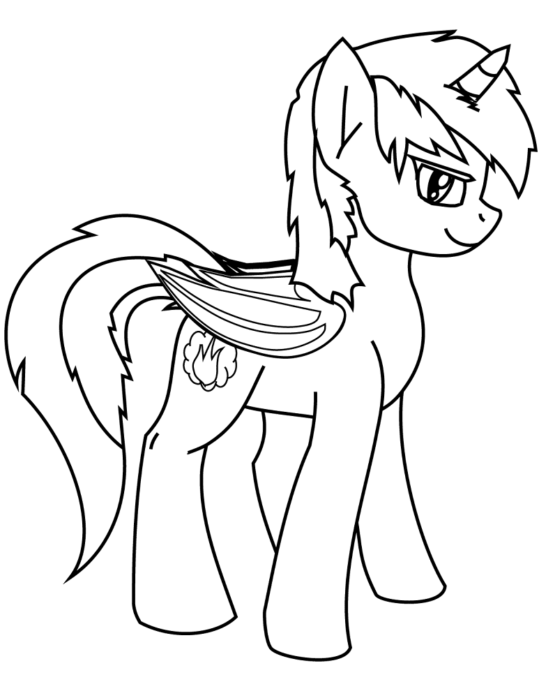 Desenho de Animal Kawaii para colorir e imprimir: número 23