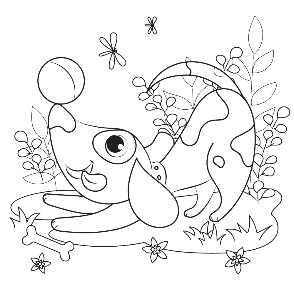 Desenho de Animal Kawaii para colorir e imprimir: número 27