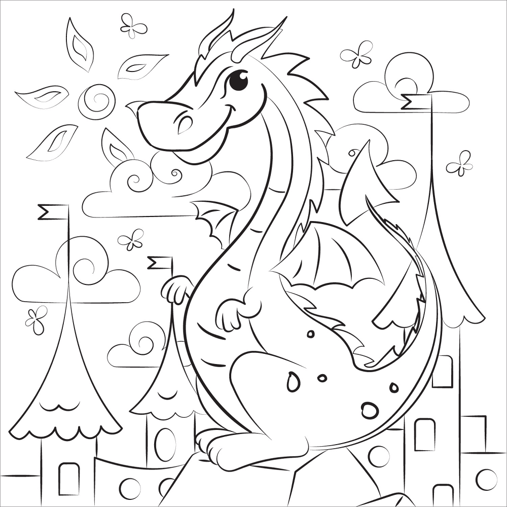 Desenho de Animal Kawaii para colorir e imprimir: número 28